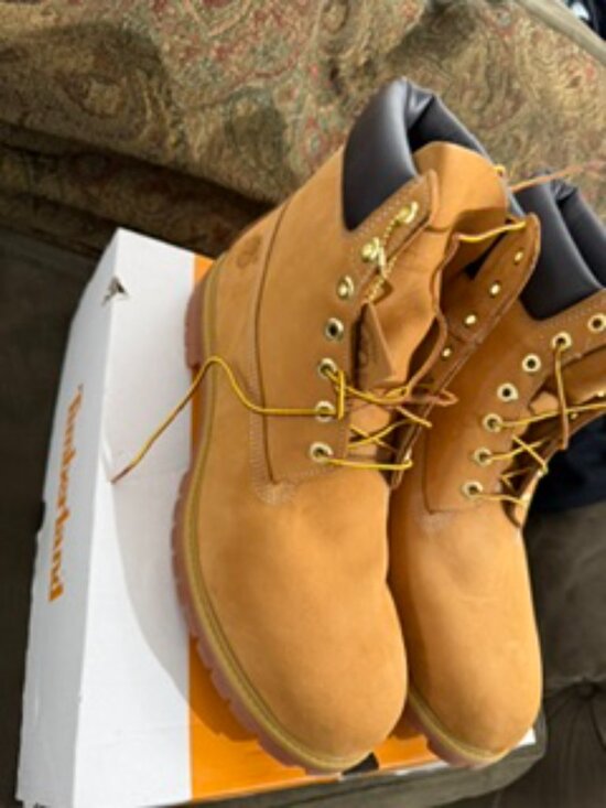 NIB Men\'s Timberland Premium 6-Inch Waterproof Boot Size 15 Color - Wheat main image 3